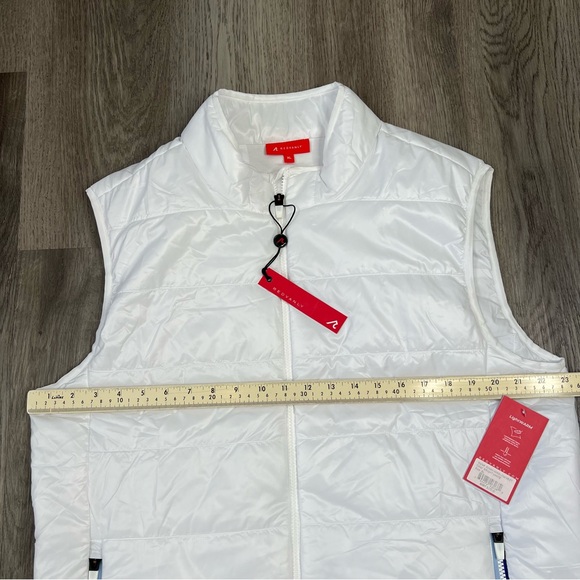 New Redvanly Winslow Vest Mens XL Bright White Full Zip Golf Puffer $275 - Picture 7 of 7